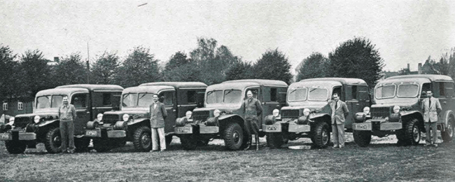 Alte Dodge-Wagen aus amerikanischen Heeresbeständen