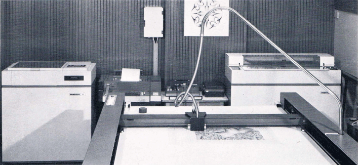 Gesamtansicht des Calcomp-Systems 7000