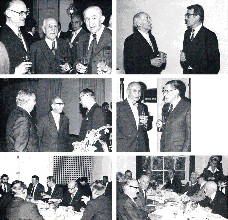 Schnappschüsse von den Teilnehmern an der Jubiläumsveranstaltung
