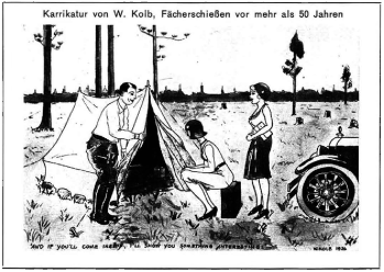 Fächerschießen vor mehr als 50 Jahren